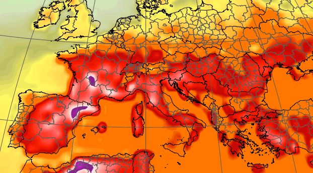caldo temperature europa