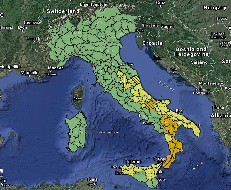 allerta meteo 26 marzo 2020