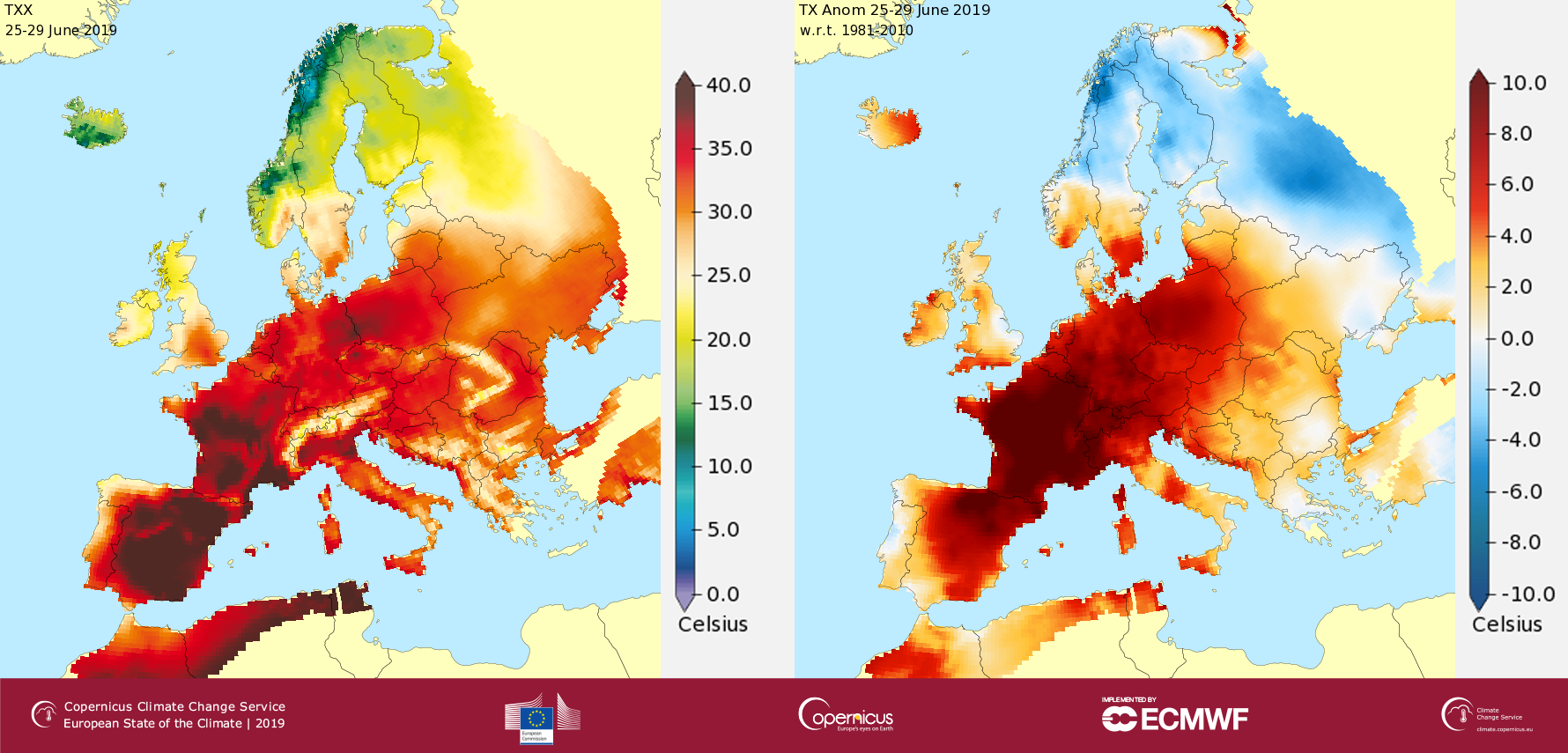 caldo europa estate 2019