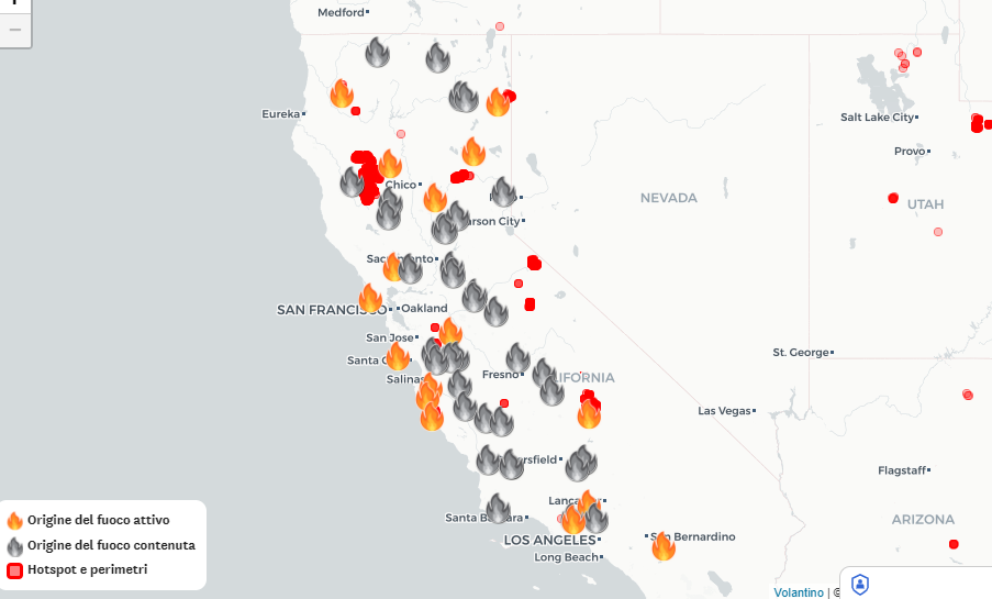 incendi in california