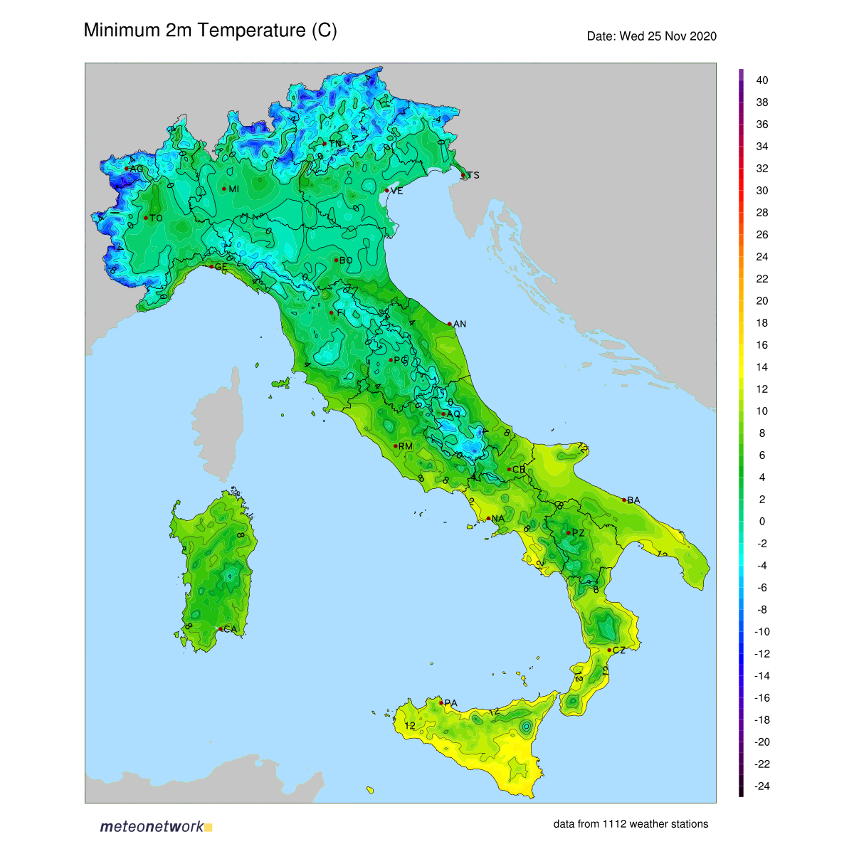 freddo 25 novembre