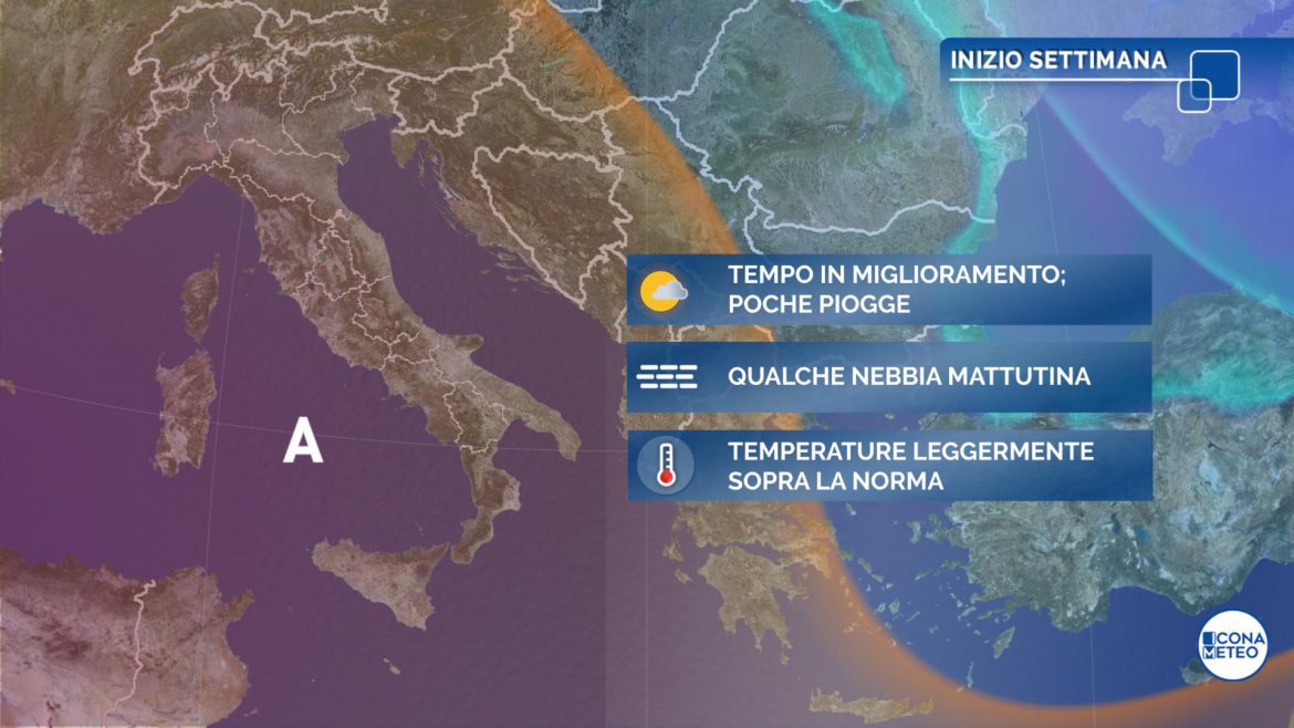 meteo inizio settimana di natale