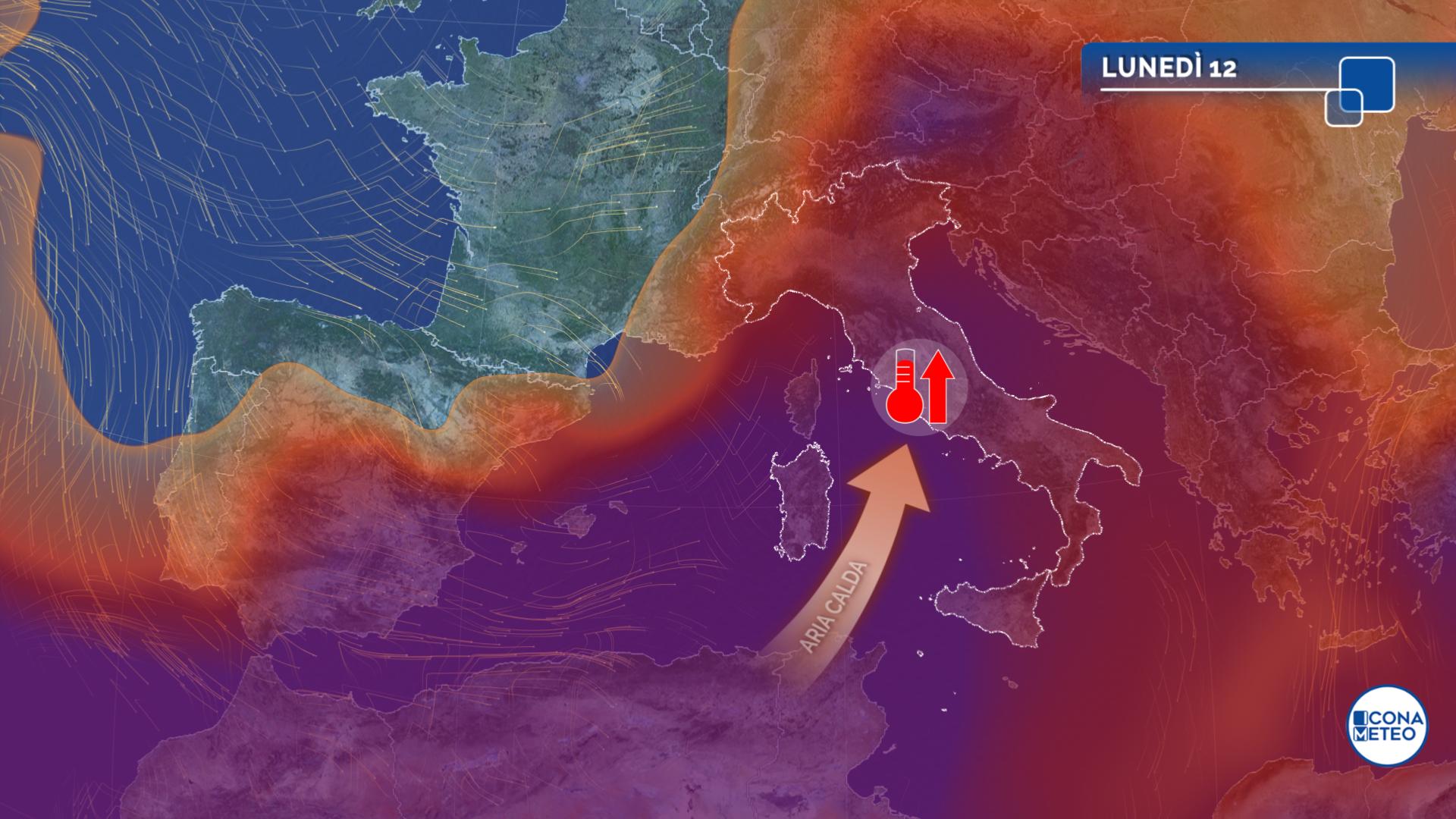 meteo lunedì