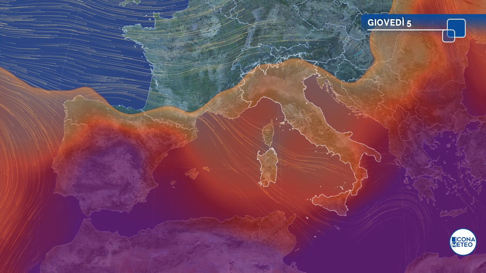 meteo giovedì