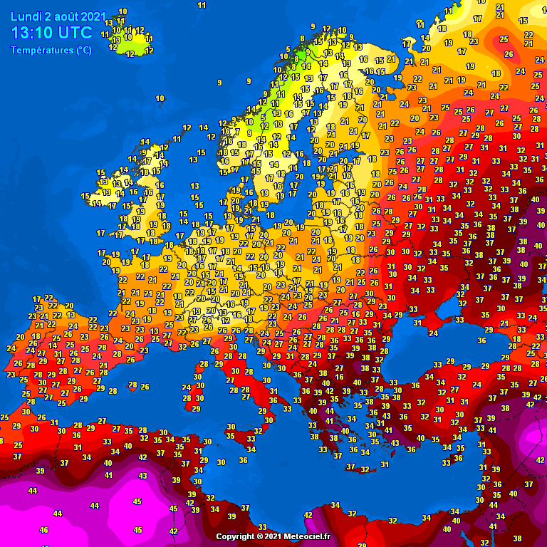 caldo estremo Europa