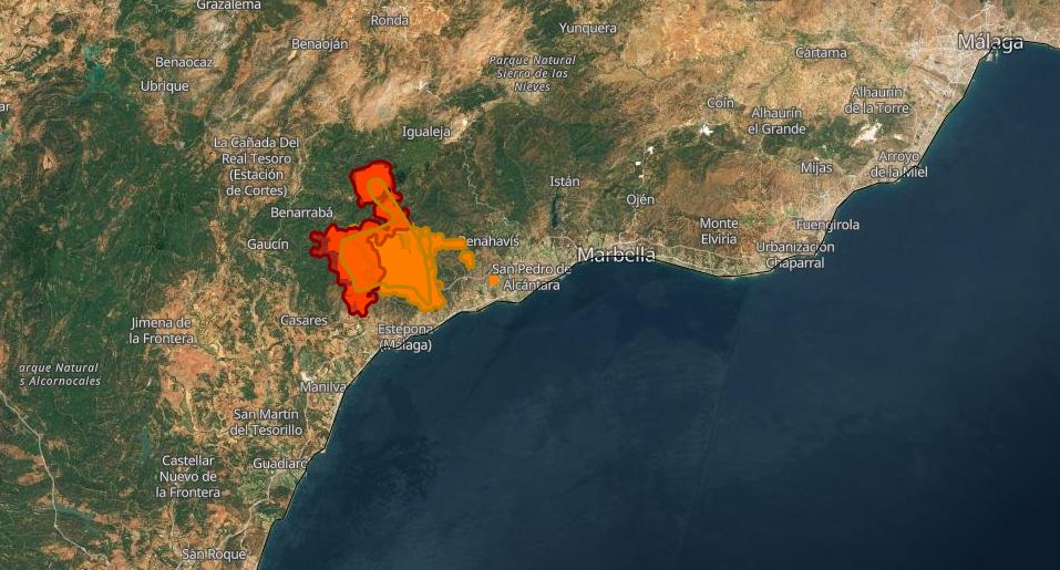 incendio andalusia malaga