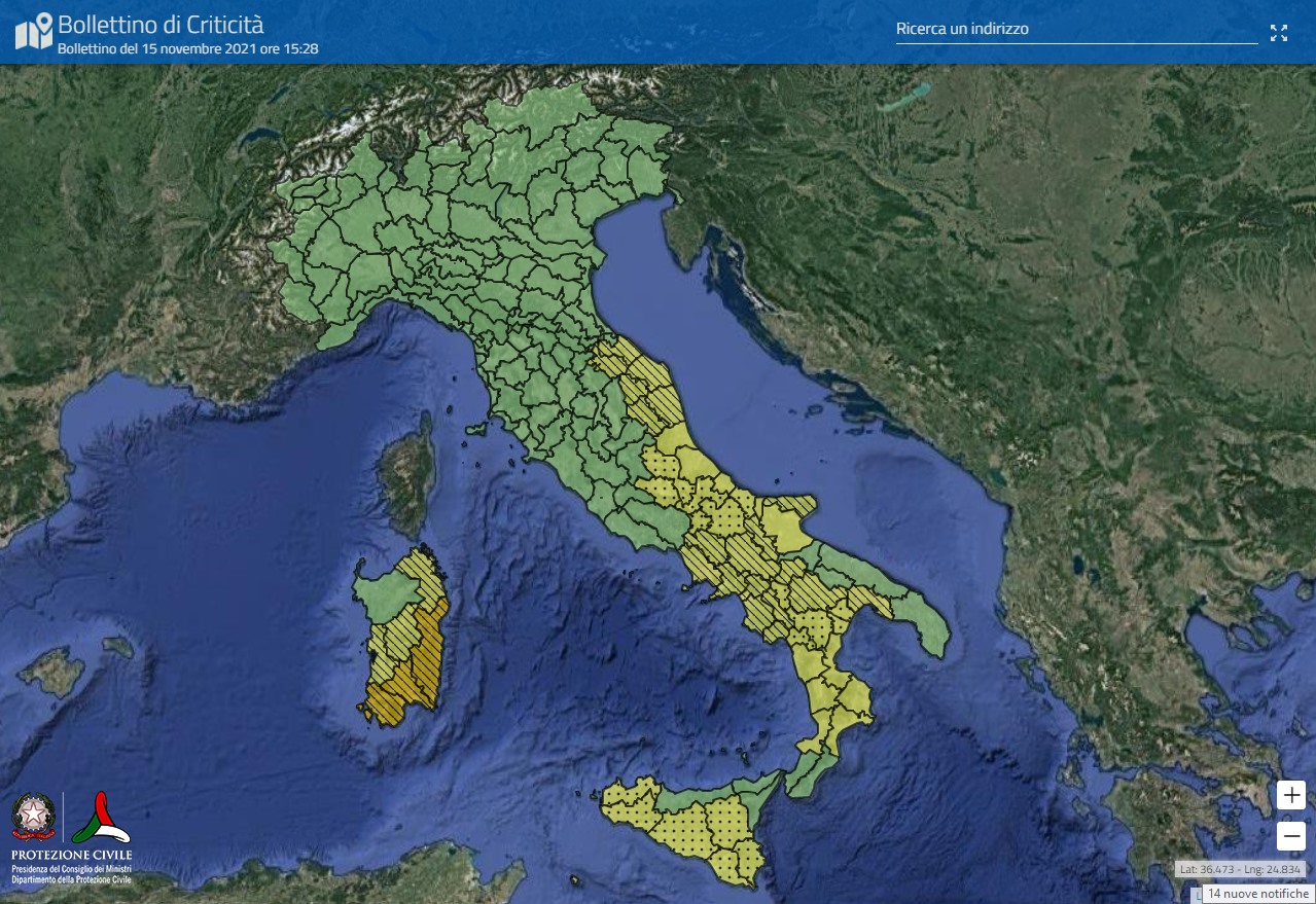 allerta meteo - Protezione Civile