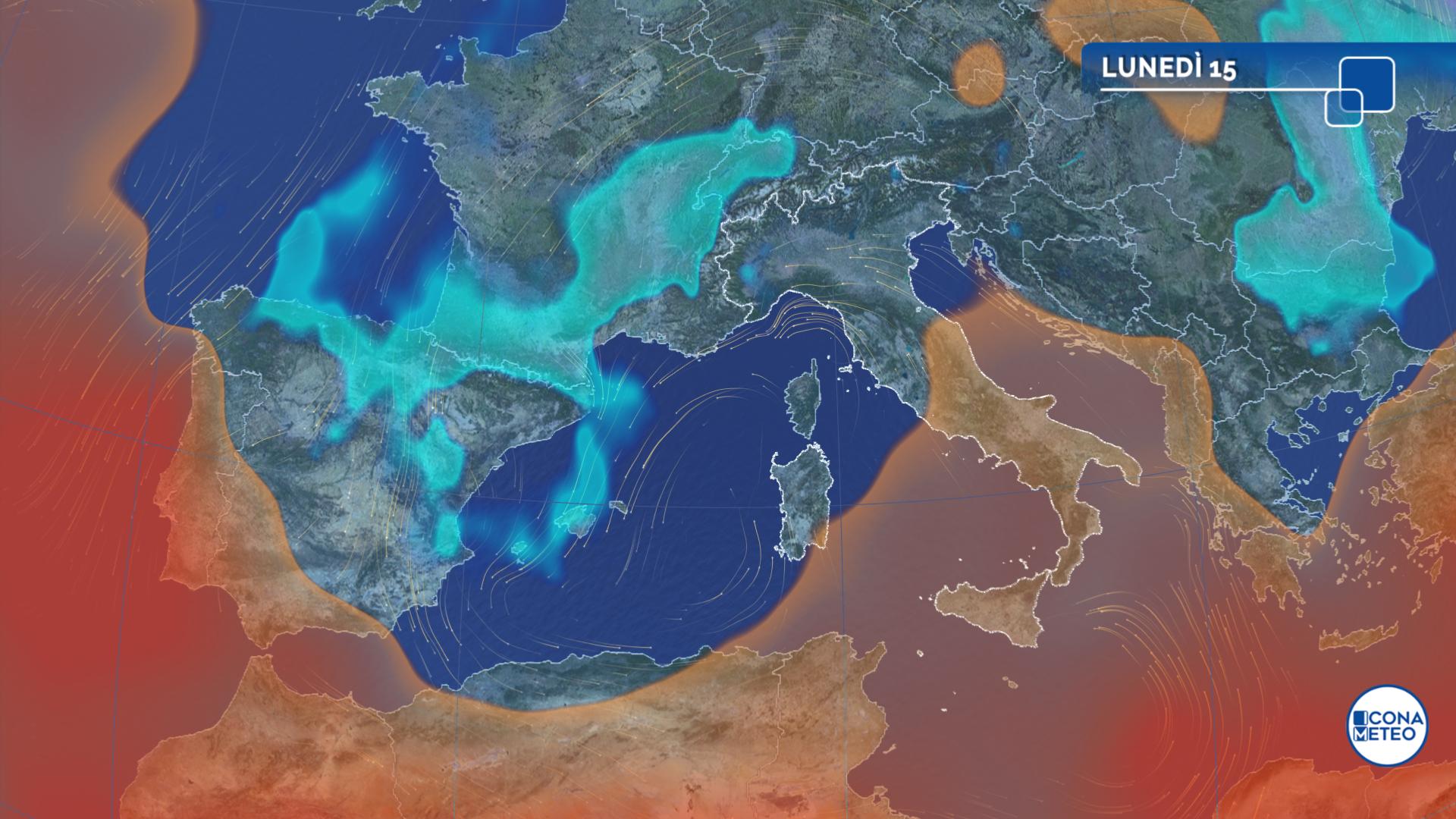 meteo lunedì
