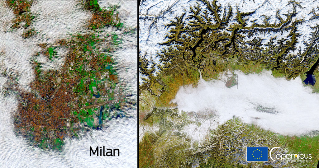 milano nebbia isola di calore