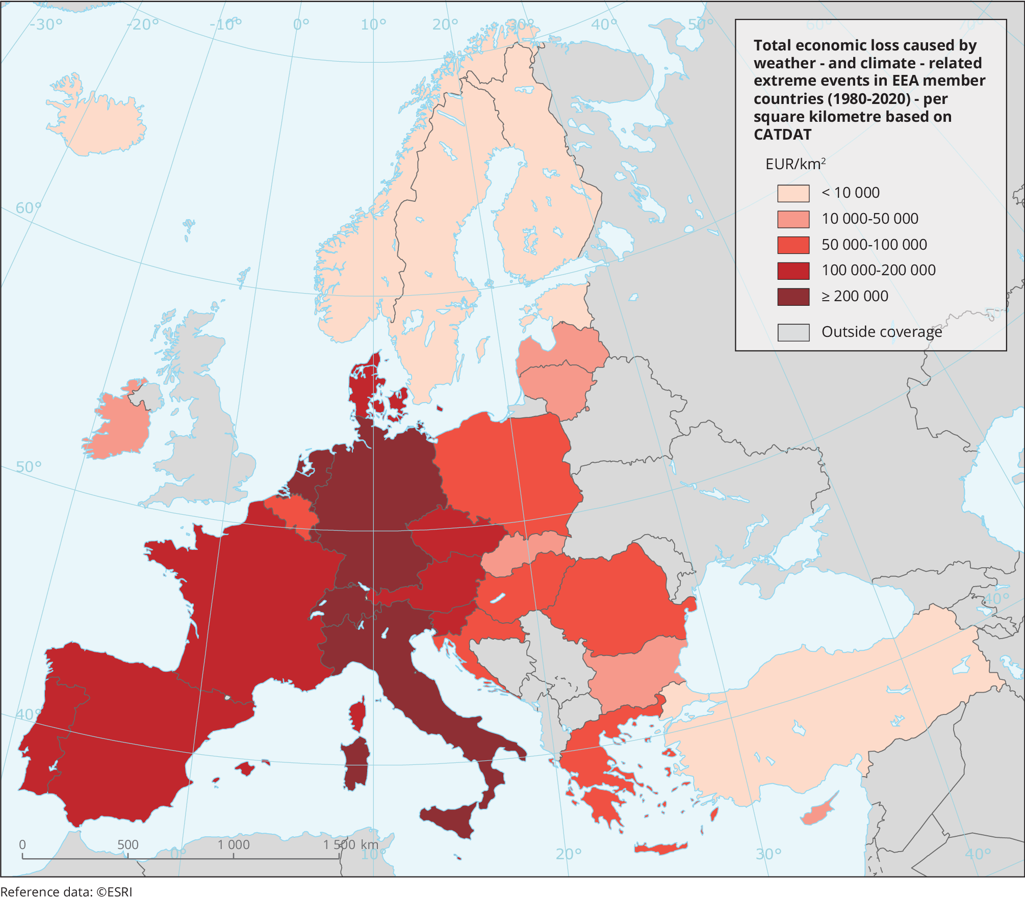 crisi climatica europa danni e vittime