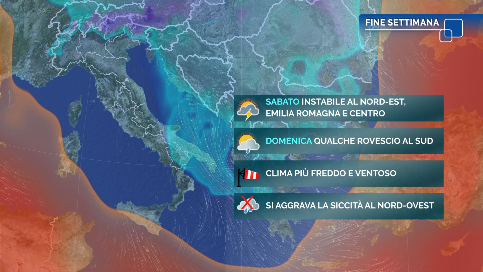 weekend delle Palme meteo