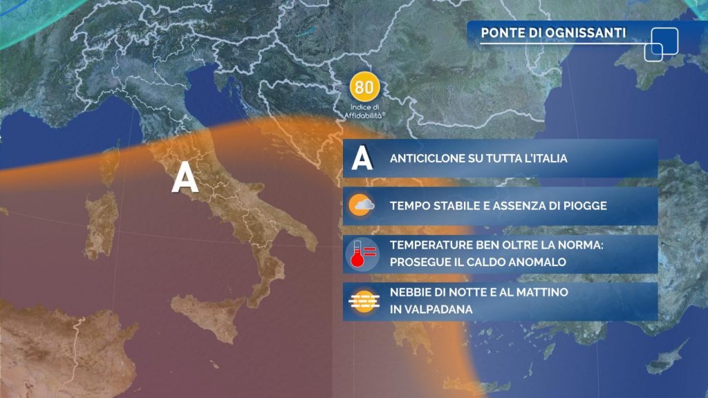 meteo halloween ognissanti