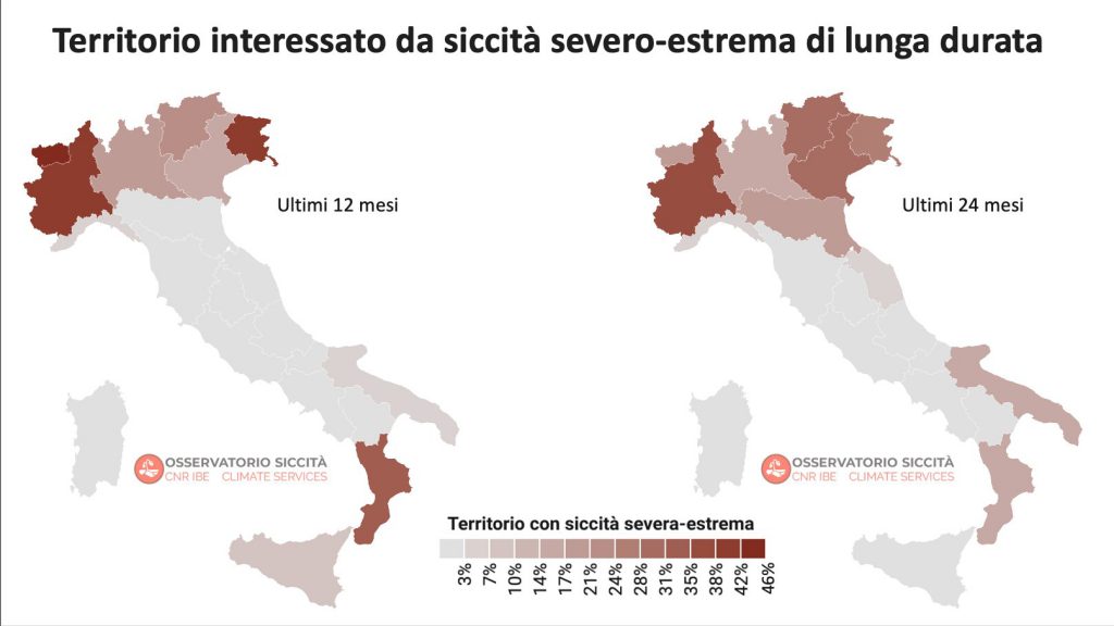 siccità nord ovest