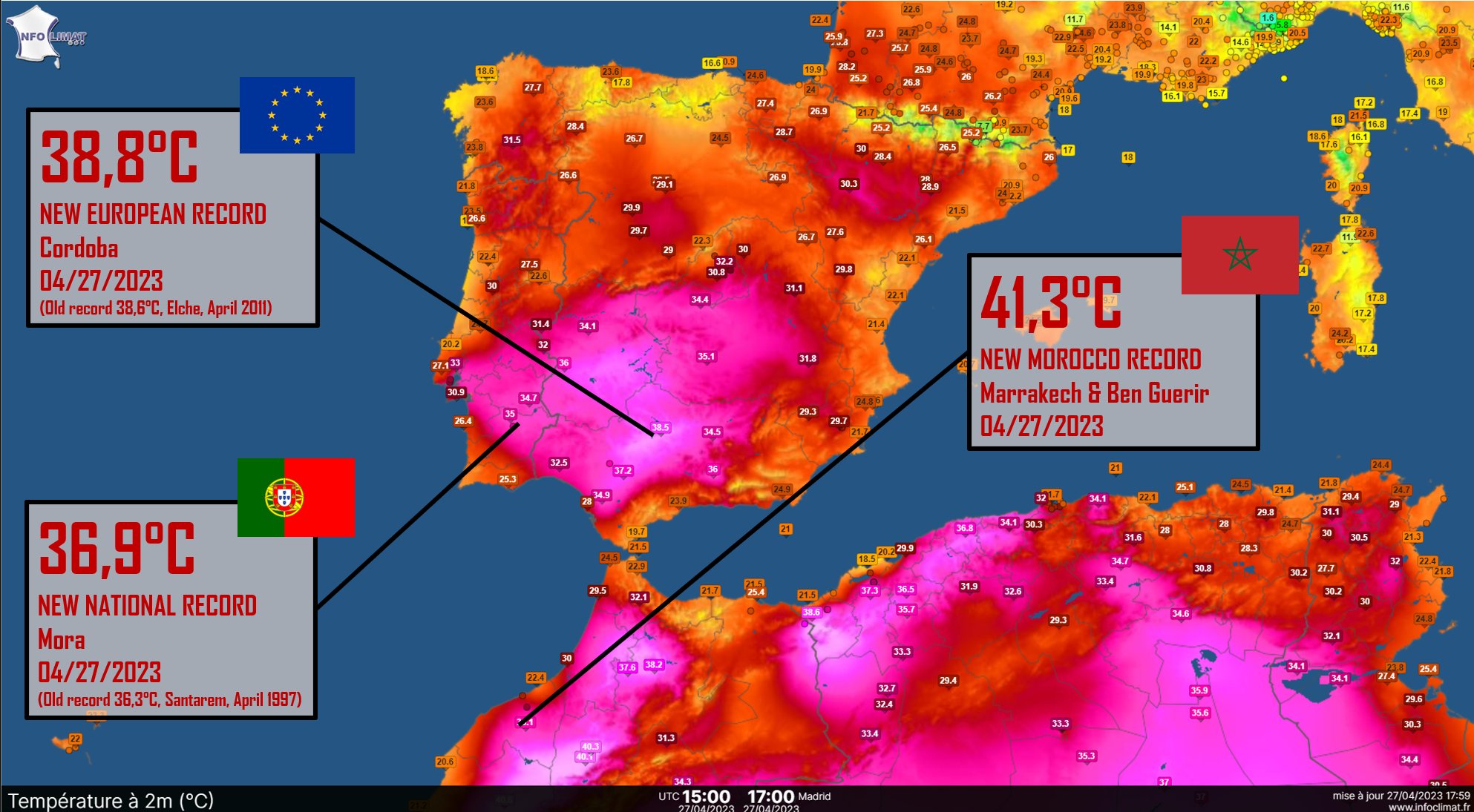Record Heat In Spain Almost 39 Degrees Never Such A High Temperature
