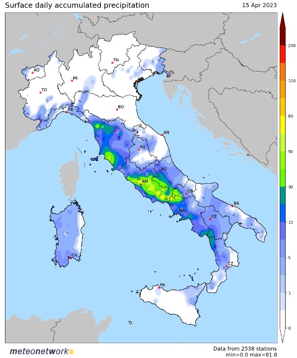 pioggia sabato 15 roma nubifragi temporale
