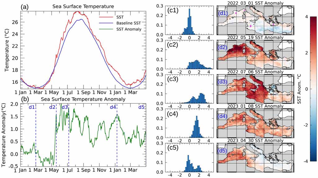 mediterraneo ondata di caldo