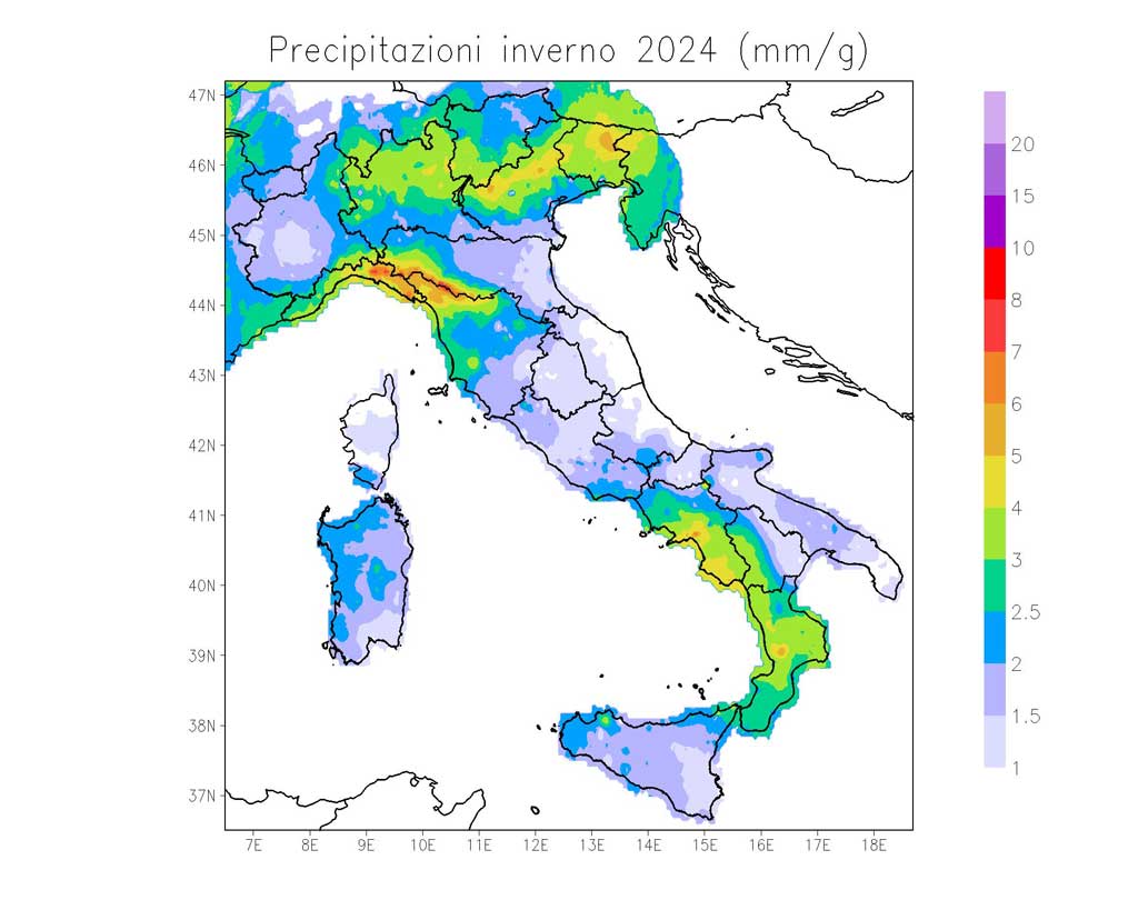 piogge inverno 2023-2024