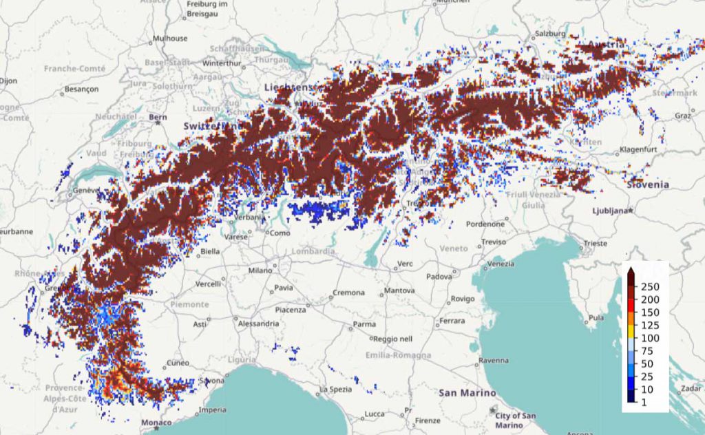 neve alpi 2024