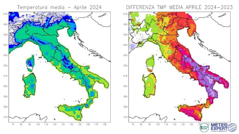 aprile 2024 pioggia freddo