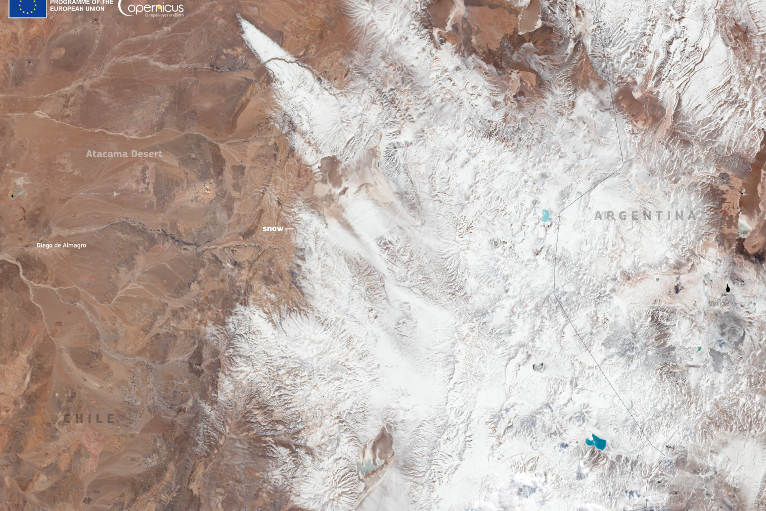 Clima estremo neve deserto acatama