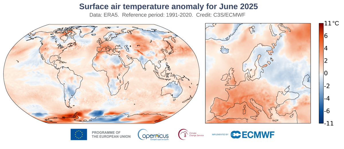giugno caldo cambiamento climatico europa