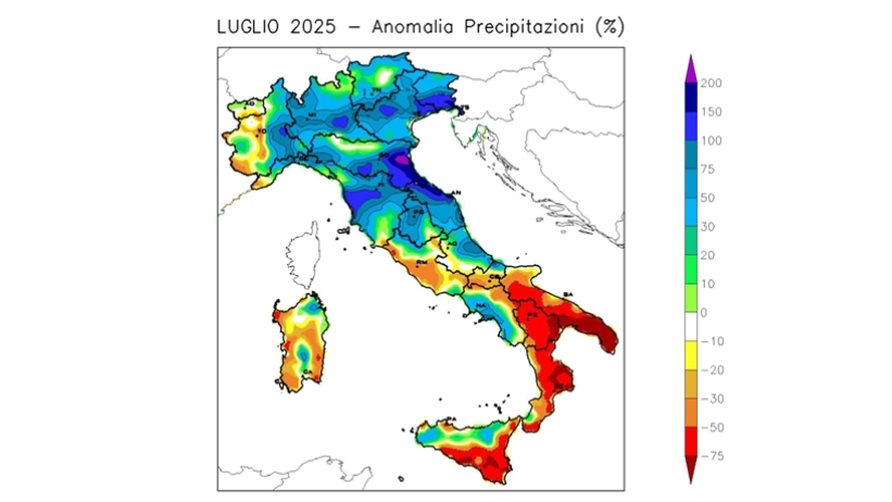 luglio italia clima