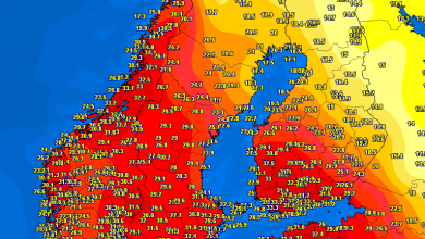 Caldo in Scandinavia: le temperature massime raggiunte domenica 28 luglio