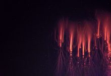 sprites foto spettro rosso fulmini