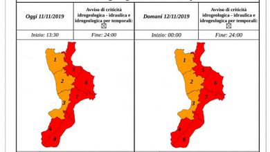 maltempo allerta calabria