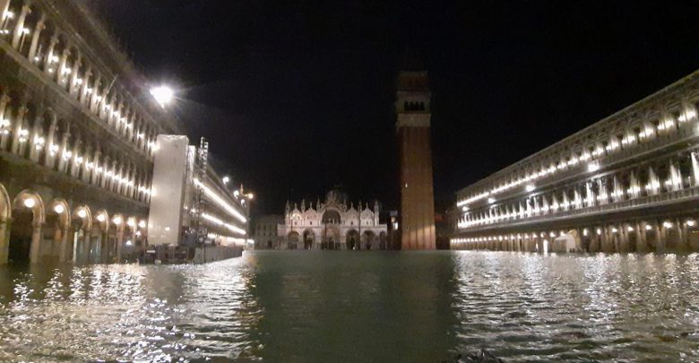 venezia allagata marea acqua alta