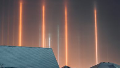 siberia pilastri luce gelo