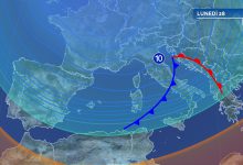 meteo lunedì neve