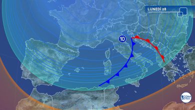meteo lunedì neve