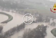 Maltempo, esondato il Panaro: allagamenti nel Modenese. Foto: Vigili del Fuoco