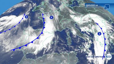 meteo giovedì 10 dicembre