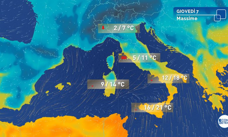 meteo giovedì