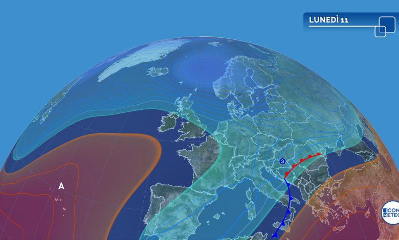 maltempo in attenuazione lunedì