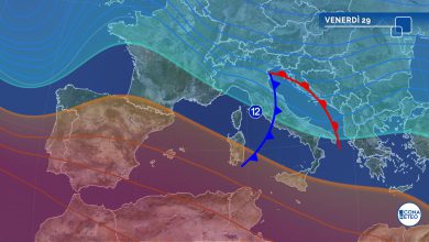 meteo venerdì