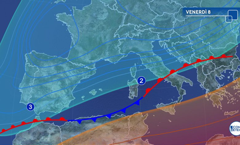 meteo venerdì