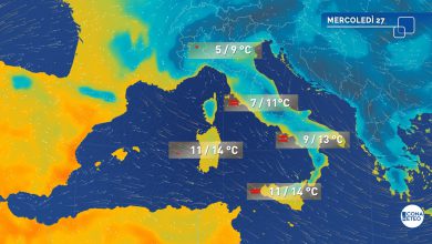 meteo mercoledì