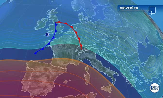 meteo giovedì