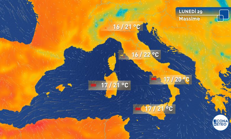 settimana di pasqua temperature