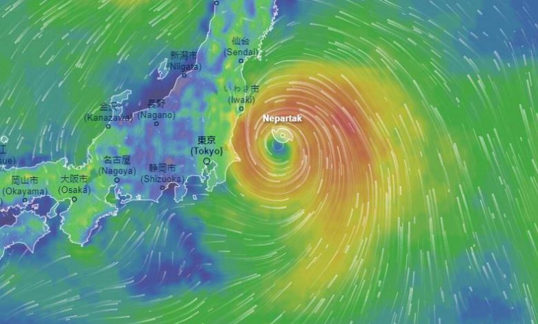 tifone tempesta Tokyo 2020