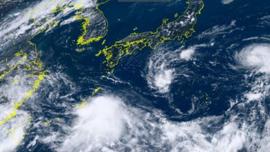 tempeste giappone cina