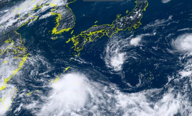 tempeste giappone cina