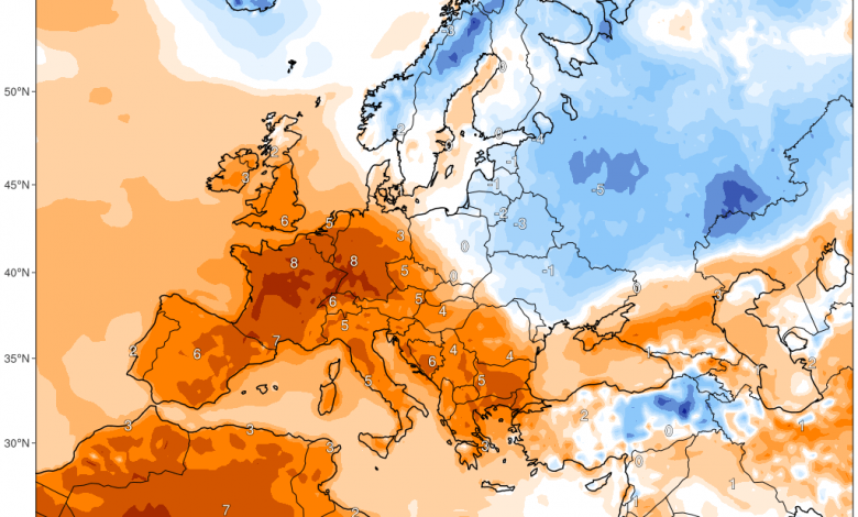 Capodanno caldo Europa