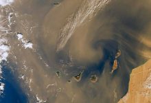 calima canarie sabbia