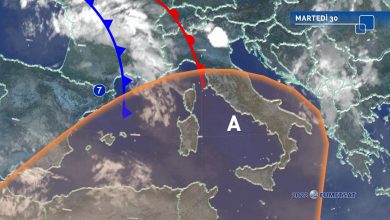 meteo martedì 30 agosto