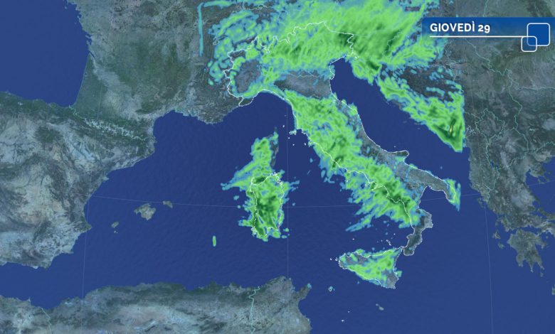 meteo giovedì maltempo allerta oggi