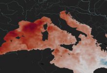 mediterraneo caldo piogge